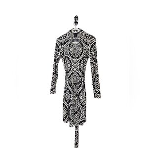 INC International Concepts Black & White Bodycon Dress Size M Bling Mobwife